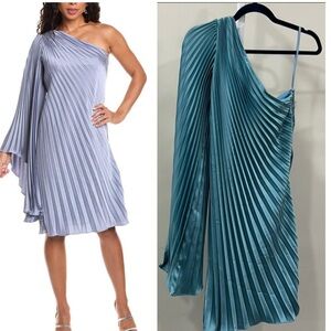 Rene Ruiz Collection Rene By pleated One-Shoulder Midi Dress